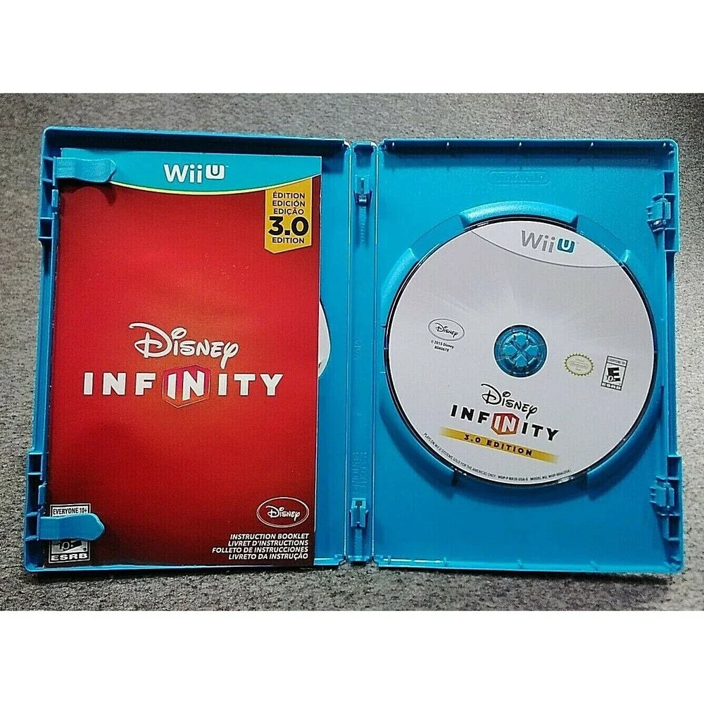 Lot Of Wii U Disney Infinity Game Portal W/ 6 Star Wars & 2 Marvel Infinity